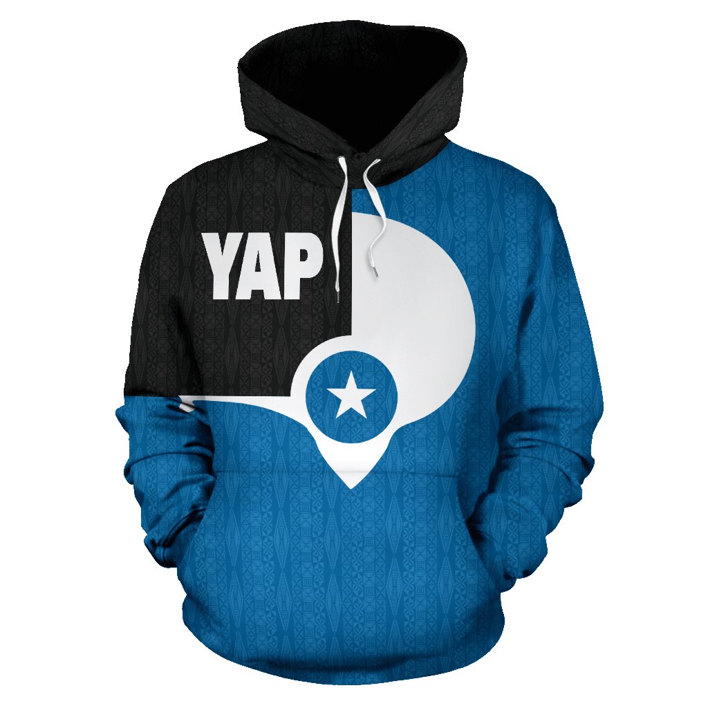 Yap All Over Hoodie Yap Flag Micronesia - Polynesian Pride