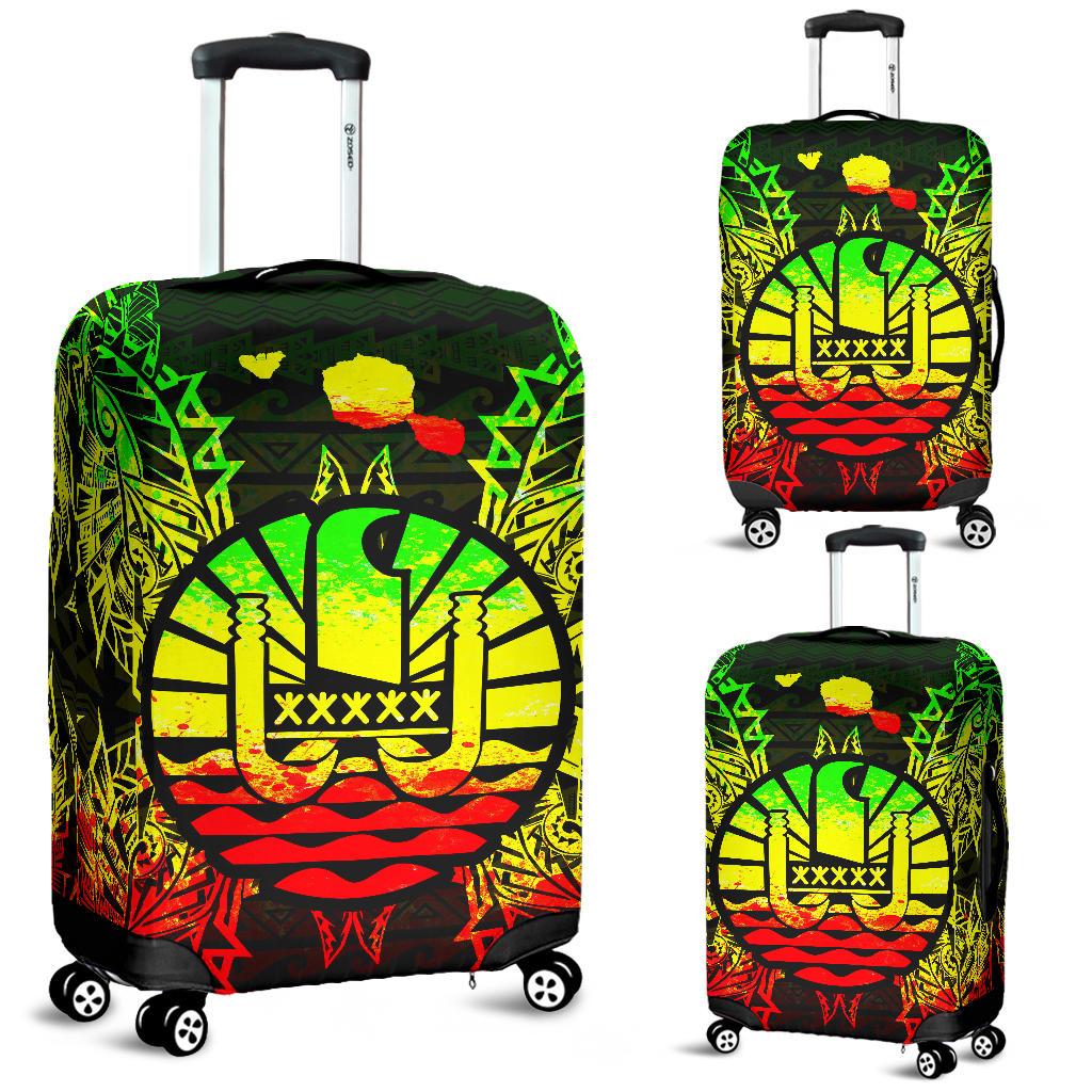 French Polynesia Polynesian Luggage Covers Map Reggae Reggae - Polynesian Pride