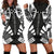 Gambier Islands Hoodie Dress - Polynesian Tattoo Black Black - Polynesian Pride