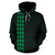 Polynesian Kakau Seal of Hawaii Custom Hoodie Green - Polynesian Pride