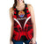 Tahiti Tattoo Women Racerback Tank Hibiscus K9 Red - Polynesian Pride