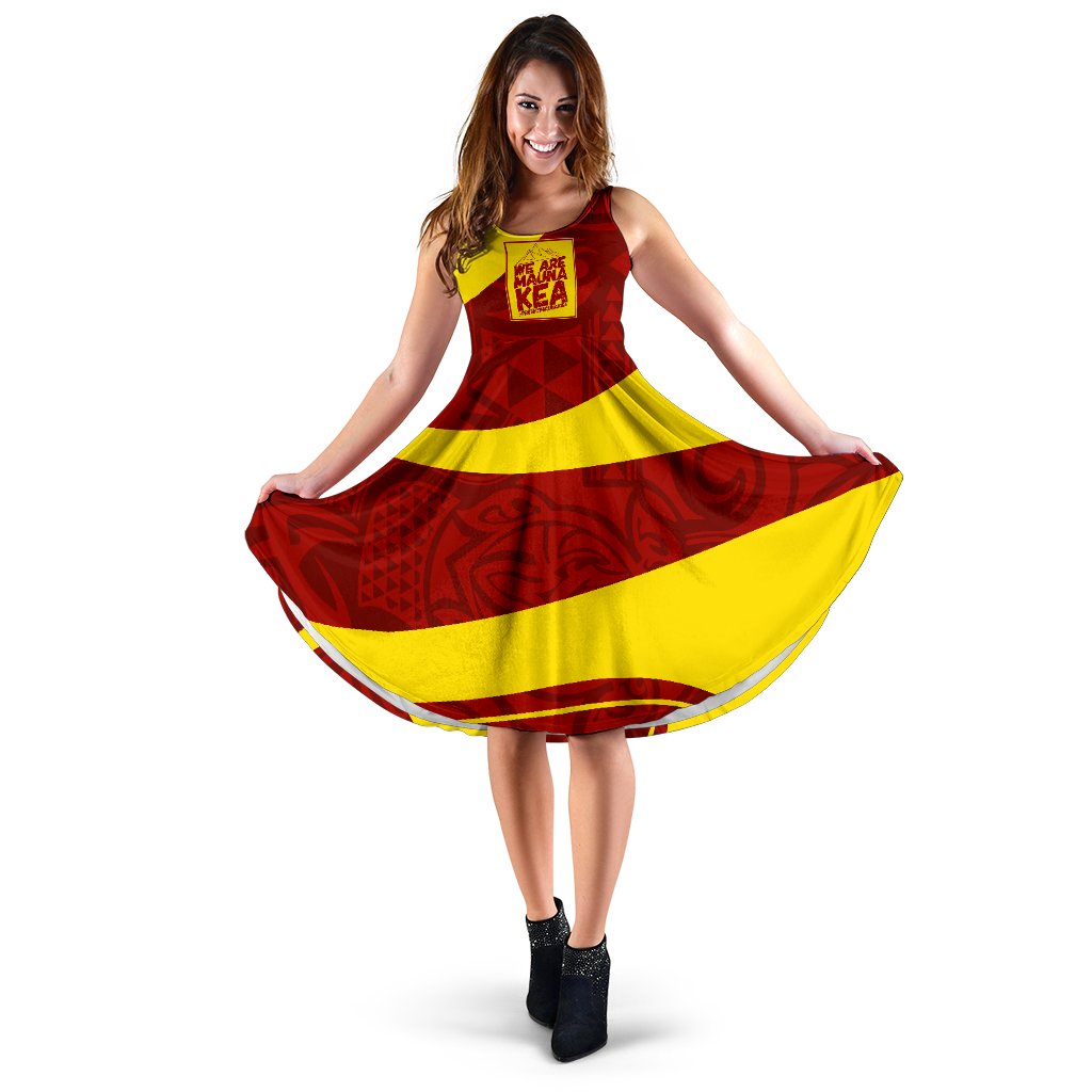 Mauna Kea Women's Dress 04 Women Red - Polynesian Pride