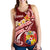 Tonga Women's Racerback Tank - Tonga Coat Of Arms With Polynesian Patterns - Polynesian Pride