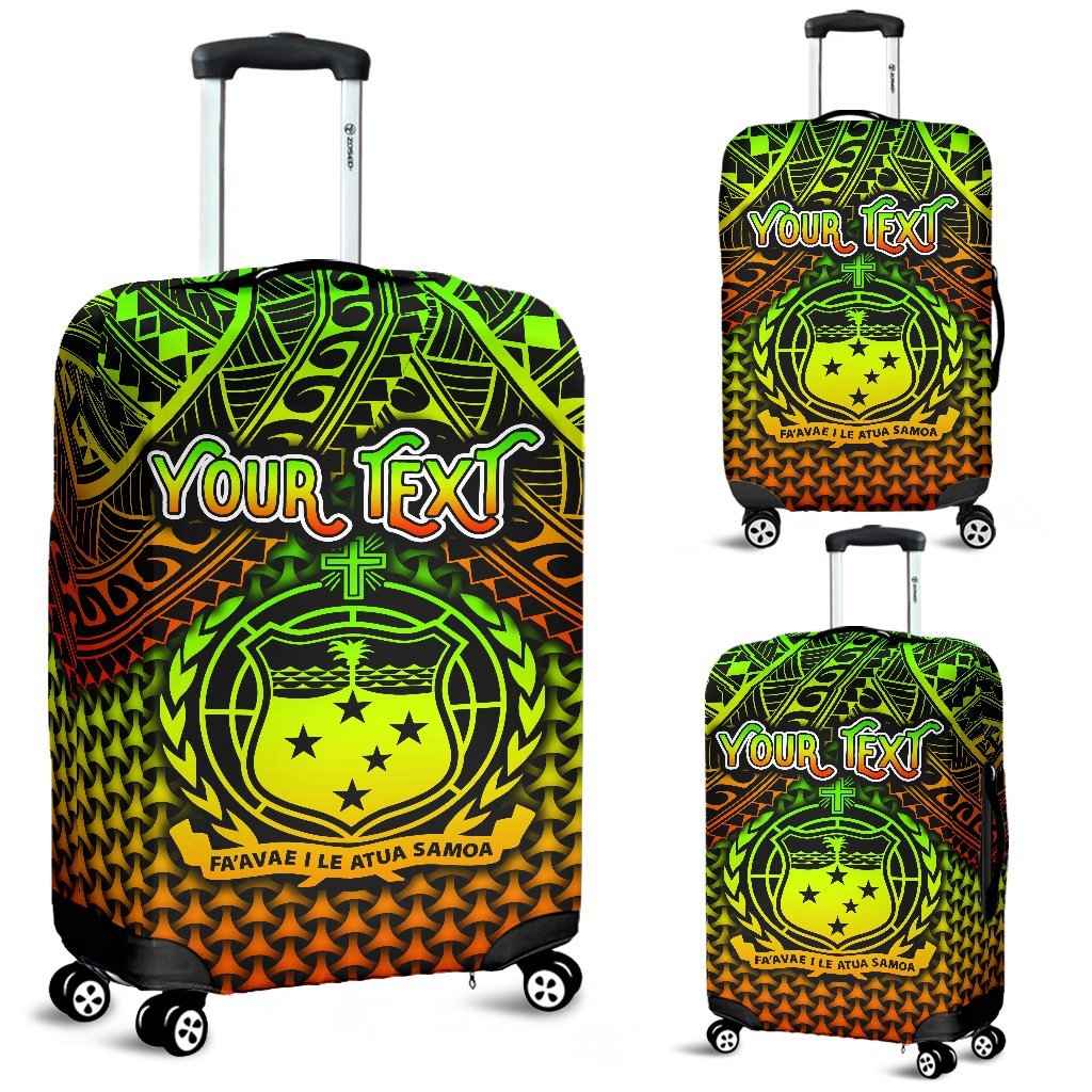 Polynesian Samoa Personalised Luggage Covers - Reggae Vintage Polynesian Patterns - Polynesian Pride