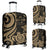 Fiji Polynesian Luggage Covers - Gold Tentacle Turtle Crest Gold - Polynesian Pride