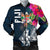 Fiji Men's Bomber Jacket - Fiji Summer Vibes Blue - Polynesian Pride