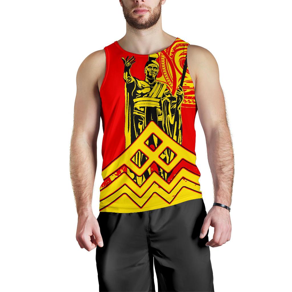 Hawaii Men's Tank Top King Polynesian Mauna Kea - Polynesian Pride