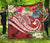 Papua New Guinea Polynesian Premium Quilt - Summer Plumeria (Red) - Polynesian Pride