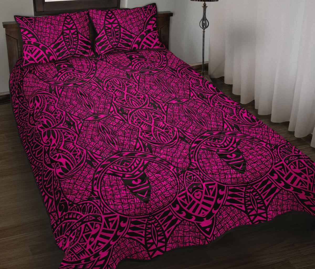 Hawaii Quilt Bed Set Polynesia Lauhala Mix AH - Polynesian Pride