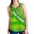 Cook Islands Women Racerback Tank Polynesian Victorian Vibes Green - Polynesian Pride