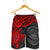 American Samoa Polynesian Men's Shorts - Red Turtle - Polynesian Pride