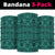 Polynesian Lauhala Mix Turquoise Bandana 3 - Pack - Polynesian Pride