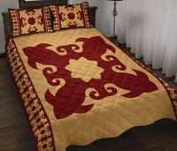 Hawaiian Quilt Pattern Fish Quilt Bed Set - Polynesian Pride