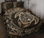 Personalized - Hawaii Map Turtles Hibiscus Quilt Bed Set - Gold - Polynesian Pride