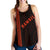 Hawaii Kakau Polynesian Turtle Map Women's Racerback Tank - Orange - Ohana Style - Polynesian Pride