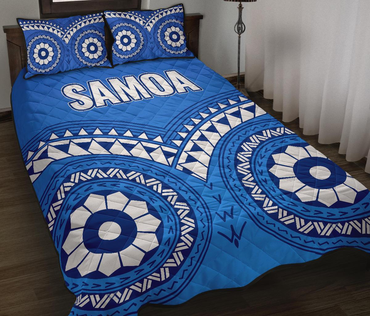 Samoa Quilt Bed Set - Samoa Tribal Pattern - Polynesian Pride