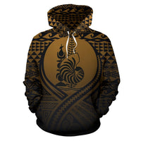 New Caledonia All Over Hoodie Lift up Gold - Polynesian Pride