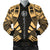 American Samoa Men Bomber Jackets - Polynesian Tattoo Gold Gold - Polynesian Pride