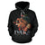 New Zealand Maori Haka Warrior Hoodie 02 Unisex Black - Polynesian Pride