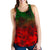 Polynesian Women's Racerback Tank - Red Hibiscus Patterns - Polynesian Pride