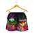 Papua New Guinea Personalised Women's Shorts - Summer Hibiscus - Polynesian Pride