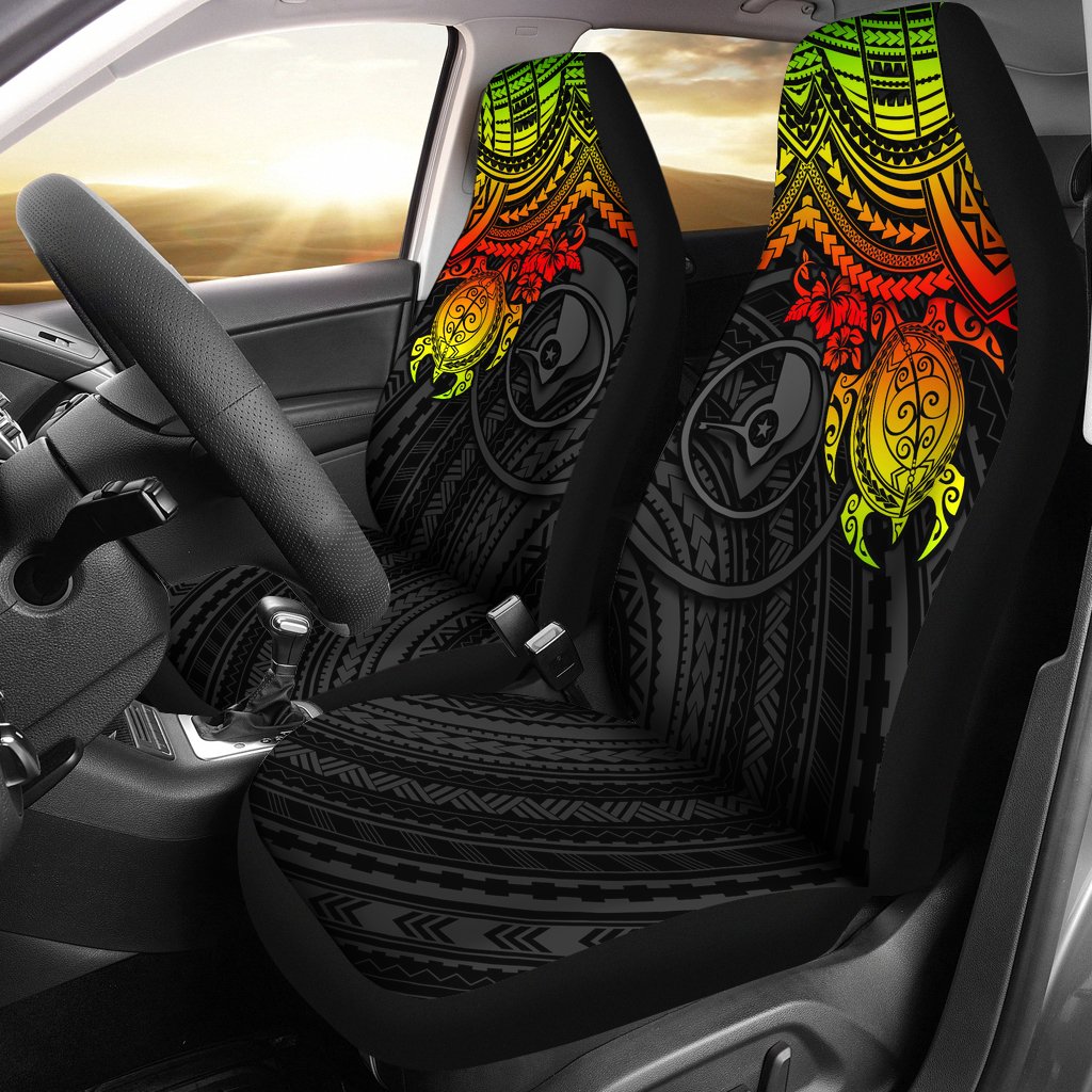 Yap Polynesian Car Seat Covers - Reggae Turtle Universal Fit Reggae - Polynesian Pride