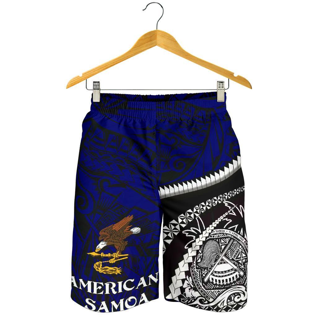 American Samoa Men Shorts - Road To Hometown Blue - Polynesian Pride