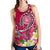 American Samoa Polynesian Women's Racerback Tank - Turtle Plumeria (Pink) - Polynesian Pride