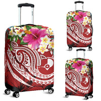 YAP Polynesian Luggage Covers - Summer Plumeria (Red) - Polynesian Pride