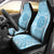 Fiji Car Seat Cover - Fiji Coat Of Arms Polynesian Flag Color Universal Fit Blue - Polynesian Pride