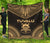 Tuvalu Premium Quilt - Tuvalu Coat Of Arms Polynesian Chief Gold Version Gold - Polynesian Pride