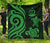 Vanuatu Premium Quilt - Green Tentacle Turtle Green - Polynesian Pride