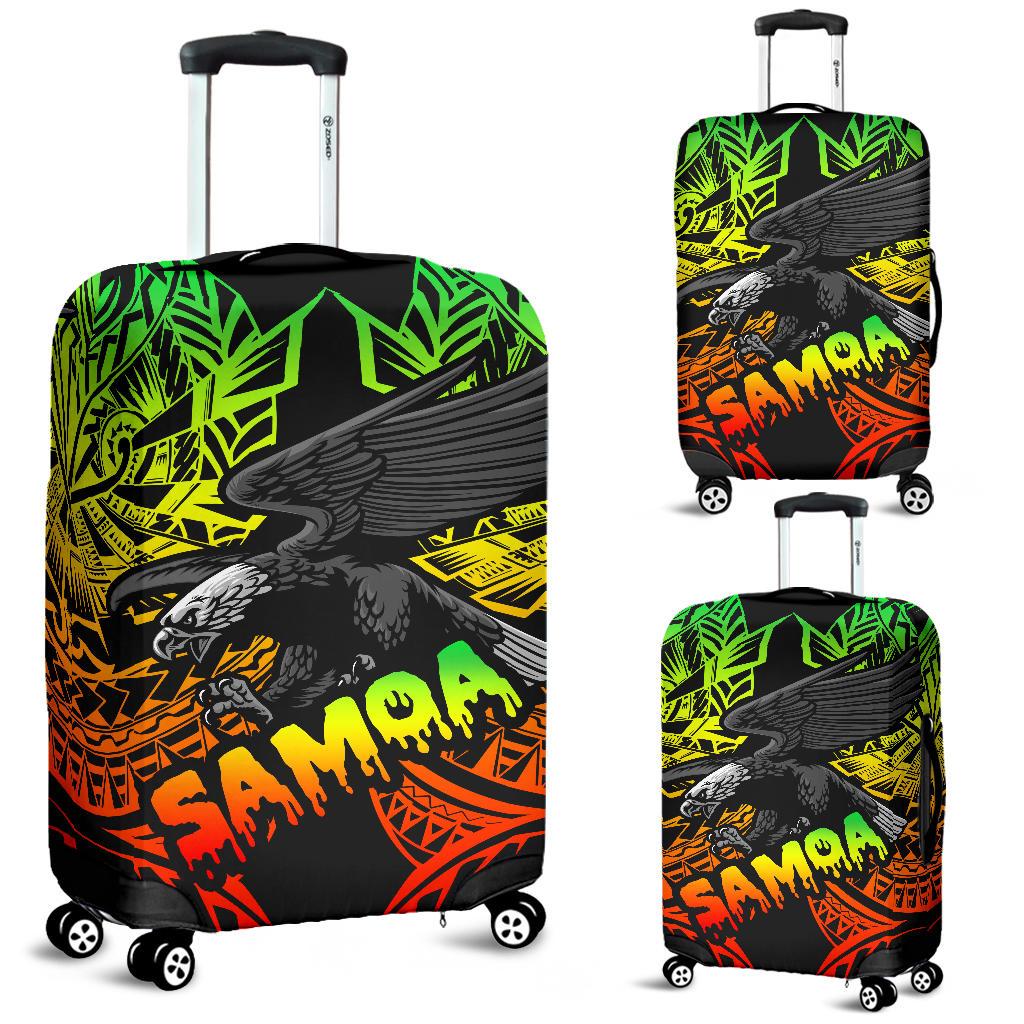 Samoa Polynesian Luggage Covers - Eagle Tribal Pattern Reggae Reggae - Polynesian Pride