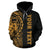 Samoa Polynesian Custom Hoodie Yellow Line - Polynesian Pride