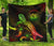 Hawaii Polynesian Premium Quilt - Turtle With Blooming Hibiscus Reggae - Polynesian Pride