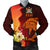 Fiji Men's Bomber Jacket - Tribal Tuna Fish - Polynesian Pride