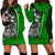 Federated States of Micronesia Women's Hoodie Dress Green - Turtle With Hook Green - Polynesian Pride