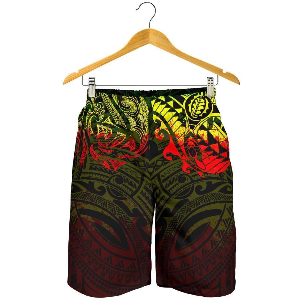 New Zealand All Over Print Men'S Shorts, Maori Polynesian Tattoo Reggage Reggae - Polynesian Pride