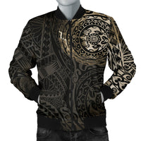 Polynesian Tattoo Style Men's Bomber Jacket New Black - Polynesian Pride
