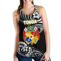 Mate Ma'a Tonga Rugby Women's Racerback Tank Polynesian Unique Vibes - Black Black - Polynesian Pride