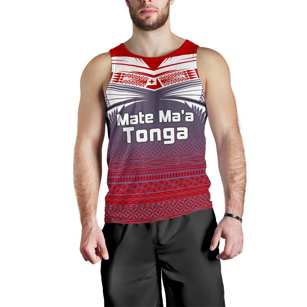 Tonga Polynesian Tank Top - White Tattoo - Polynesian Pride