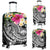 FSM Polynesian Luggage Covers - Summer Plumeria (Black) - Polynesian Pride