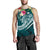 The Philippines Men's Tank Top - Summer Plumeria (Turquoise) - Polynesian Pride