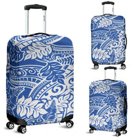 Polynesian Luggage Cover 06 Blue-White - Polynesian Pride