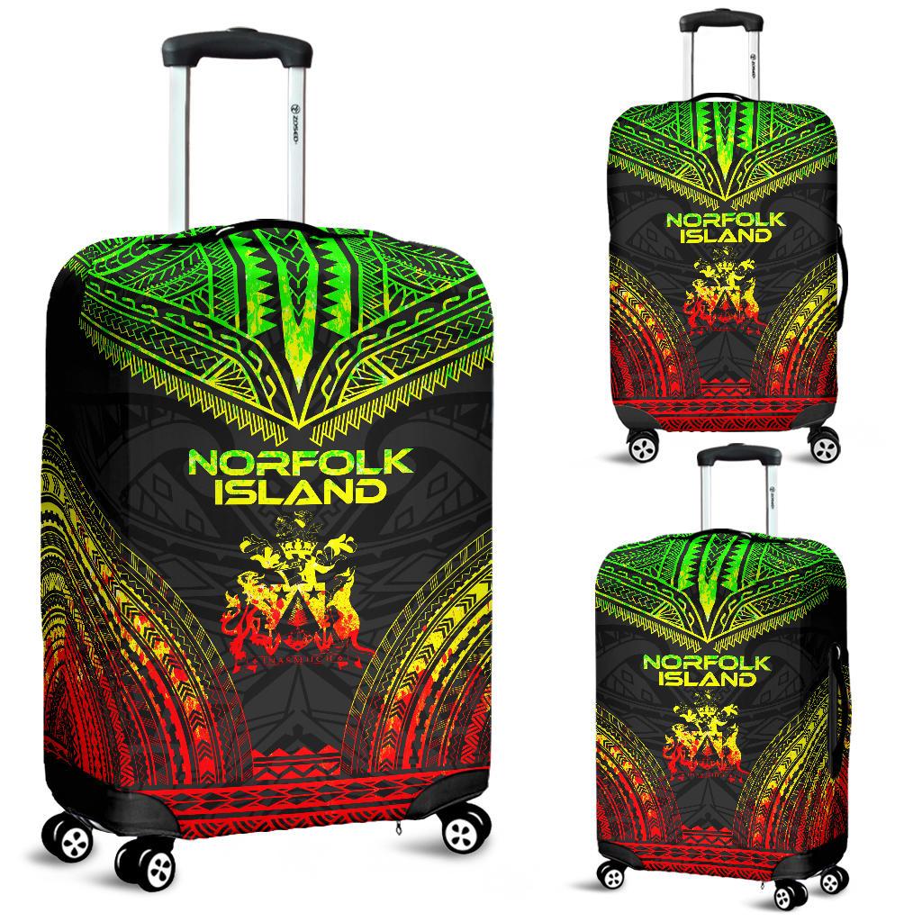 Norfolk Island Polynesian Chief Luggage Cover - Reggae Version Reggae - Polynesian Pride