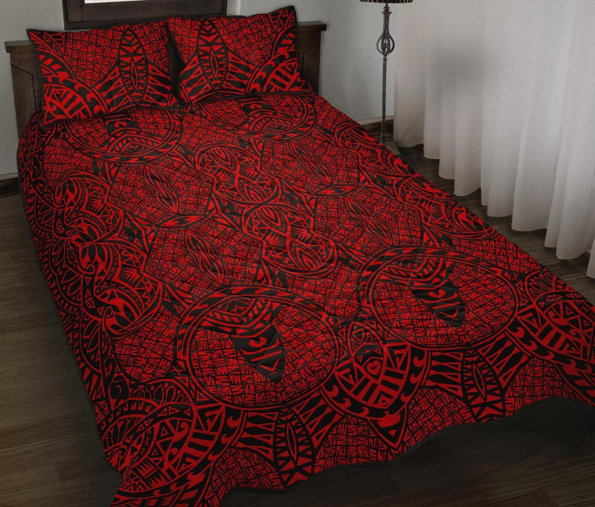 Hawaii Quilt Bed Set Polynesia Lauhala Mix AH - Polynesian Pride