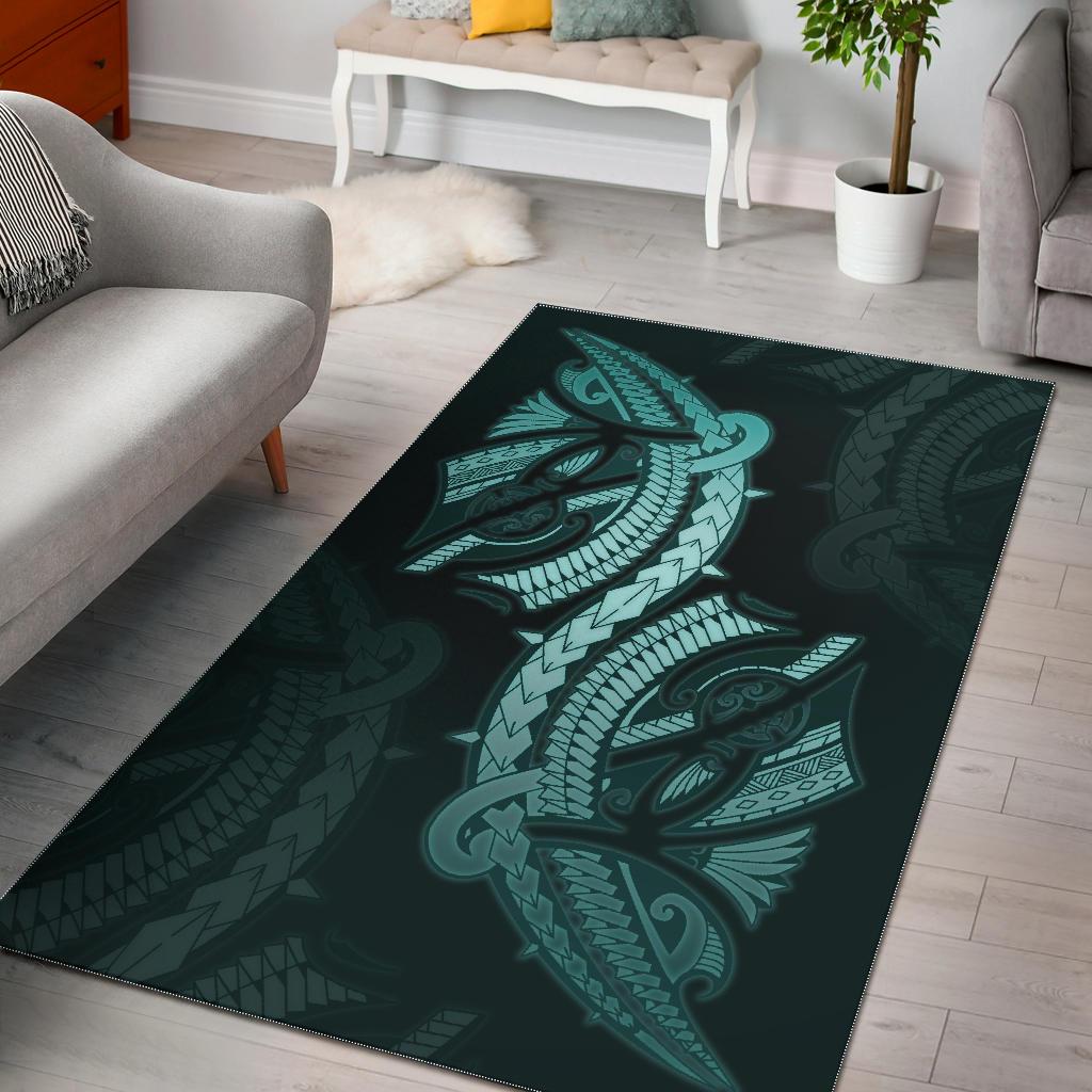 Polynesian Area Rug Turquoise Turquoise - Polynesian Pride