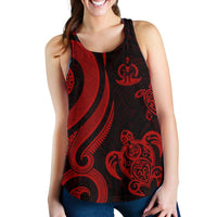Vanuatu Women's Racerback Tank - Red Tentacle Turtle - Polynesian Pride