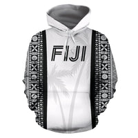Fiji Tapa Hoodie Fiji Coat of Arms Coconut Tree Sports Style - Polynesian Pride