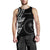 Chuuk Personalised Custom Men's Tank Top - Micronesian Pattern Flash Black - Polynesian Pride